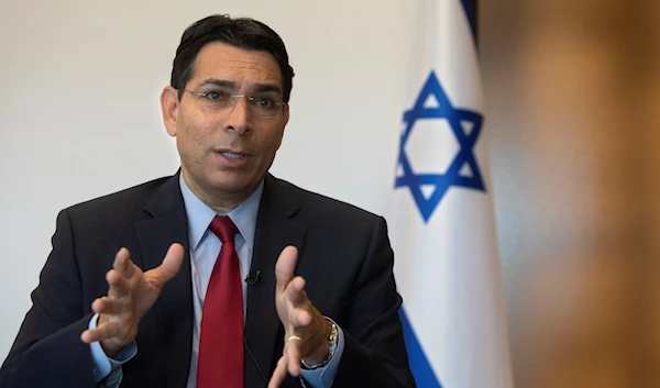 Israel's outgoing ambassador to the United Nations Danny Danon speaks during an interview with The Associated Press in the central Israeli city of Ra'anana, Tuesday, July 28, 2020. (AP)