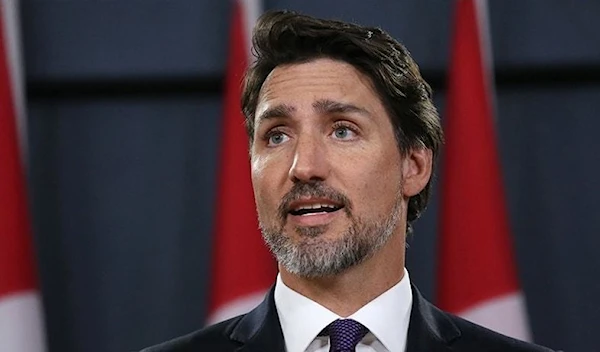 In this file photo, Canadian Prime Minister Justin Trudeau speaks during a news conference in Ottawa, Canada in 2020. (AFP)