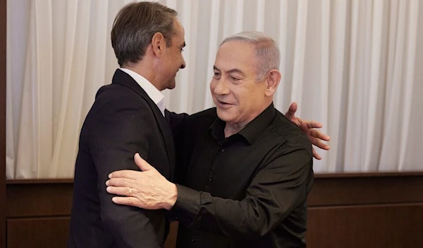 Greek PM visits "Israel" in support of Netanyahu