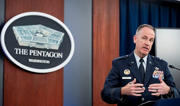 Pentagon spokesperson Patrick Ryder speaks during a briefing at the Pentagon in Washington, on August 24, 2023. (AP)