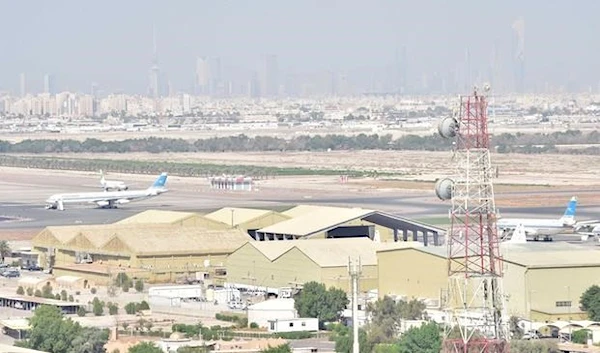 Commercial aircraft taxi in the general vicinity of the Kuwait International Airport terminal expansion project and the current location of two Kuwait Air Force Bases and US occupation forces in this Oct. 29, 2017. (US Air Force)