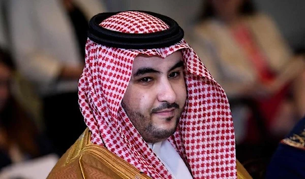 Saudi Arabia's Vice Minister of Defense Prince Khalid bin Salman waits for a meeting with US Secretary of Defense Mark Esper and others at the Pentagon August 29, 2019, in Washington, DC. (AFP)