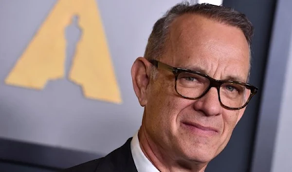 Tom Hanks arrives at the Governors Awards on Saturday, Nov. 19, 2022, at Fairmont Century Plaza in Los Angeles, California, US (AP)