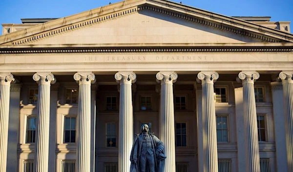 This Thursday, June 8, 2017, photo shows the U.S. Treasury Department building in Washington (AP Photo/Pablo Martinez Monsivais)