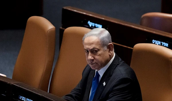 Israel's Prime Minister Benjamin Netanyahu attends a session of the Knesset, Israel's parliament, in Jerusalem, Monday, July 24, 2023. (AP Photo/Maya Alleruzzo)