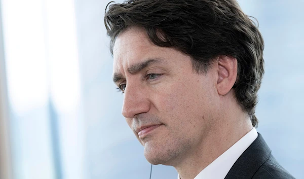 Canada's Prime Minister Justin Trudeau attends a meeting during the G7 Leaders' Summit in Hiroshima, western Japan Friday, May 19, 2023. (AP)