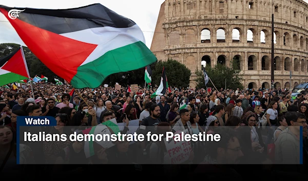 Italians demonstrate for Palestine