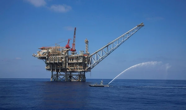 In this Sept. 2, 2015 file photo, a rig is seen in the Tamar natural gas field in the Mediterranean Sea, off the coast of Israel. (AP)