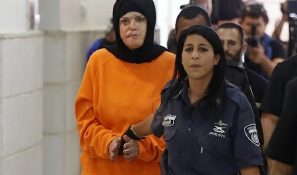 Palestinian detainee Israa Jabees who has been detained since 2015 and denied medical care on several occasions. (Social media).