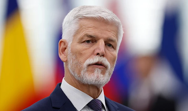 Czech Republic's President Petr Pavel delivers a speech at the European Parliament, Wednesday, Oct. 4, 2023 in Strasbourg, eastern France. (AP)