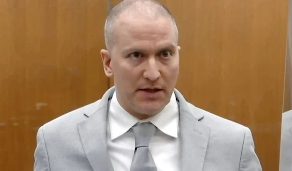 In this image taken from video, former Minneapolis police Officer Derek Chauvin addresses the court at the Hennepin County Courthouse, June 25, 2021, in Minneapolis. (Court TV via AP, Pool, File)