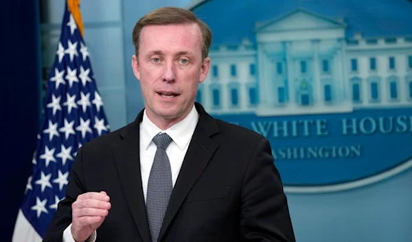 White House national security adviser Jake Sullivan speaks during the daily briefing at the White House in Washington, Monday, Nov. 13, 2023. (AP)