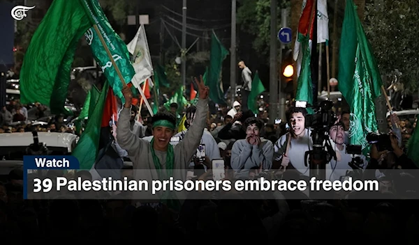 39 Palestinian prisoners embrace freedom