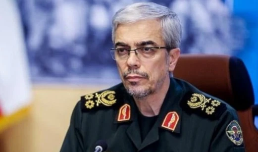 The Chief of Staff of the Iranian Armed Forces, Major General Mohammad Bagheri, speaking at a press conference (Mehr news agency)