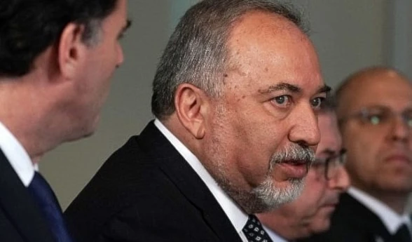 Former Israeli security Minister Avigdor Liberman speaks on April 26, 2018 at the Pentagon in Arlington, Virginia. (Getty Images/AFP)