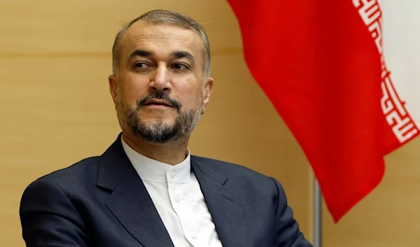 Iranian Foreign Minister Hossein Amir-Abdollahian is seen before a meeting with Japanese Prime Minister Fumio Kishida at Kishida's office in Tokyo Monday, Aug. 7, 2023. (Issei Kato/Pool Photo via AP)