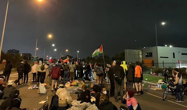 Pro-Palestine protesters block Israeli shipping line in Melbourne