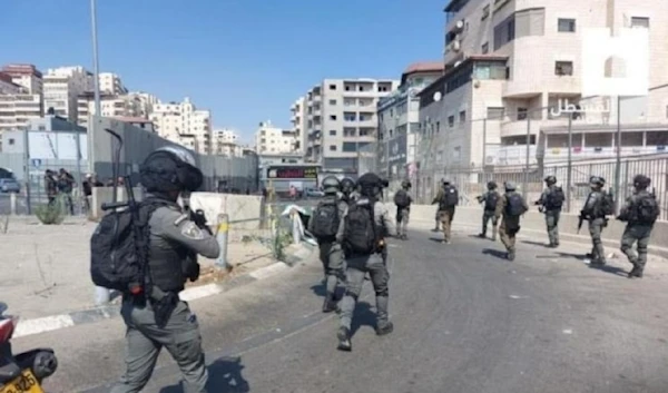 Israeli Occupation Forces storm Shuafat Refugee Camp in the occupied West Bank on November 8, 2023. (social media)