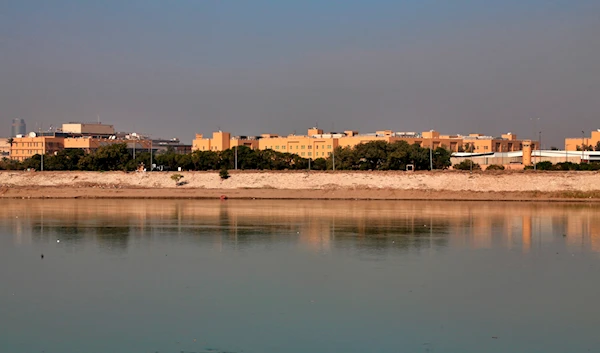 The U.S. Embassy is seen from across the Tigris River in Baghdad, Iraq, on Jan. 3, 2020. (AP)