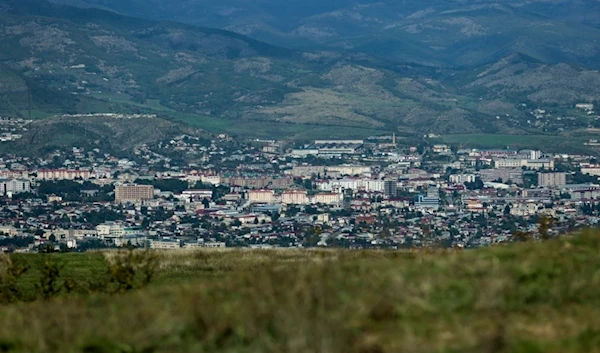 A view of Khankendi, Azerbaijan on Tuesday, Oct. 3, 2023 which is also known as Stepanakert to Armenians. (AP)