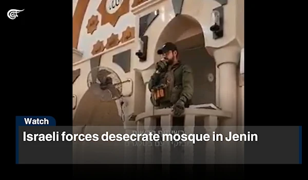 Israeli forces desecrate mosque in Jenin