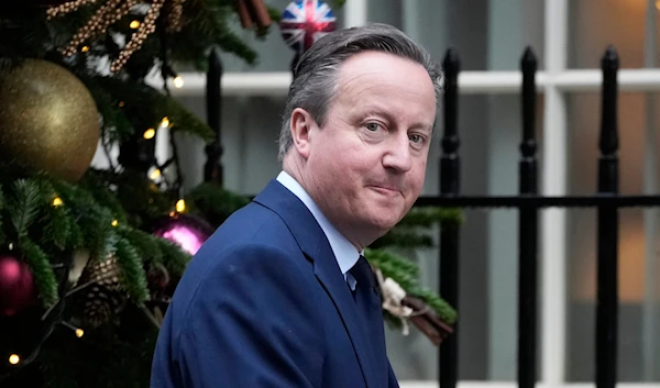 David Cameron Britain's Secretary of State for Foreign, Commonwealth arrives for meeting at 10 Downing Street in London, Tuesday, Dec. 12, 2023. (AP)