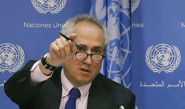 United Nations spokesperson Stephane Dujarric fields questions in New York, U.S., June 20, 2017. (AP)