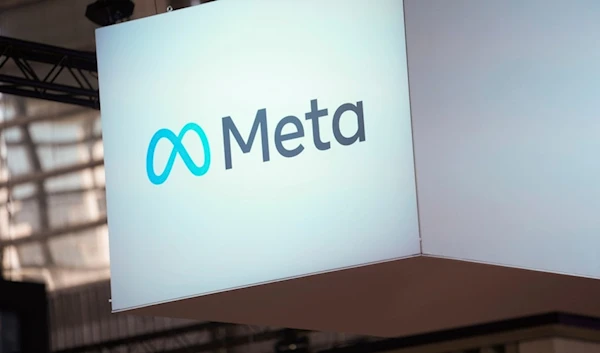 The Meta logo is seen at the Vivatech show in Paris, France, June 14, 2023. (AP)