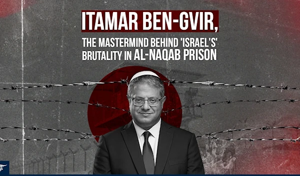 Itamar Ben-Gvir, the mastermind behind 'Israel's' brutality in al-Naqab prison