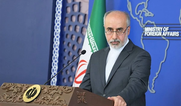 Nasser Kanaani, the spokesman for Iran's Ministry of Foreign Affairs, pictured on December 1, 2023. (Iran MFA website)