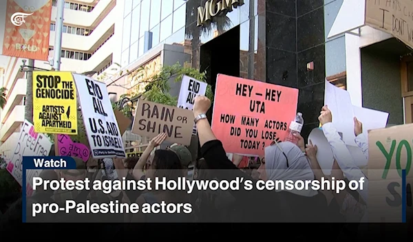 Protest against Hollywood’s censorship of pro-Palestine actors