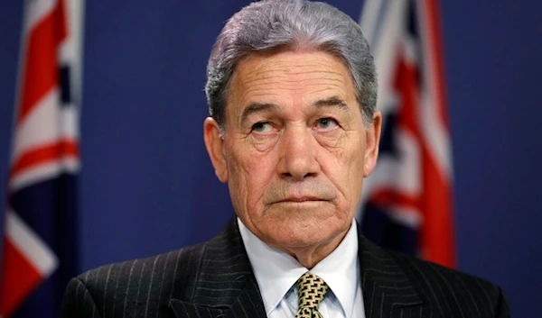 In this Oct. 4, 2019, file photo, New Zealand Foreign Minister Winston Peters listens during a press conference (AP)