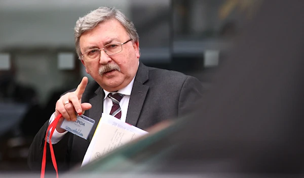 Mikhail Ulyanov at a JCPOA meeting in Vienna, Austria (Reuters)