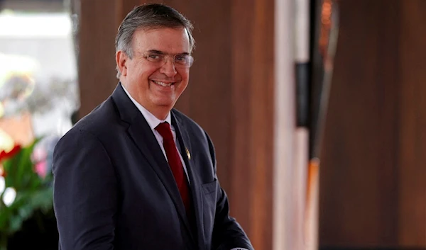 Mexico's Foreign Secretary Marcelo Ebrard arrives during the G20 Summit in Bali, Indonesia, Tuesday Nov. 15, 2022 (Willy Kurniawan/Pool Photo via AP)