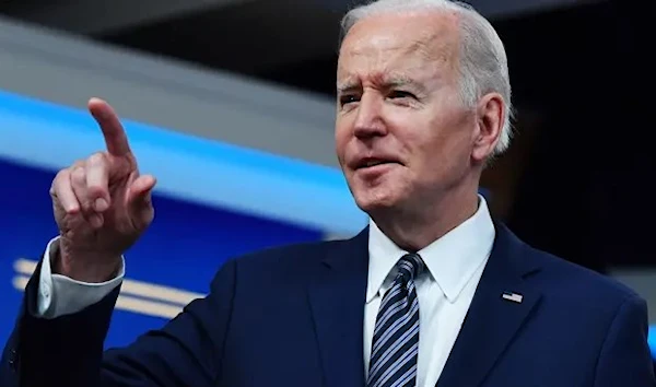 US President Joe Biden in Washington, DC, on March 31, 2022. (AFP)