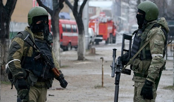 Russian special forces soldiers wear masks during an anti-terrorist operation in Makhachkala, Dagestan, Russia, Jan. 20, 2014. (AP)