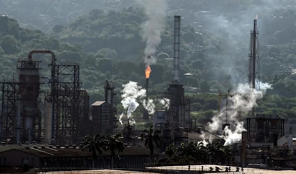 An oil refining plant in operation in Puerto la Cruz, Venezuela (AFP)