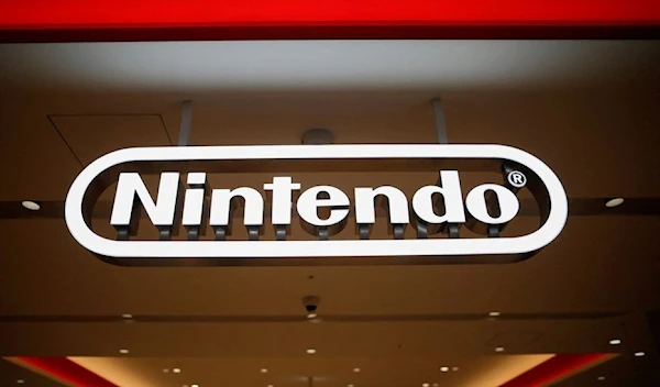 The Nintendo logo is displayed at the Nintendo Tokyo store in Tokyo, Japan, Nov. 19, 2019. (REUTERS)