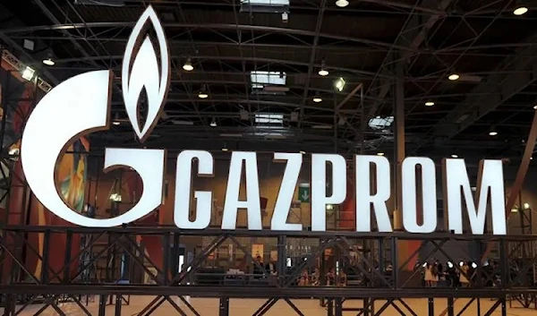 A logo of Russian energy giant Gazprom. (AFP)