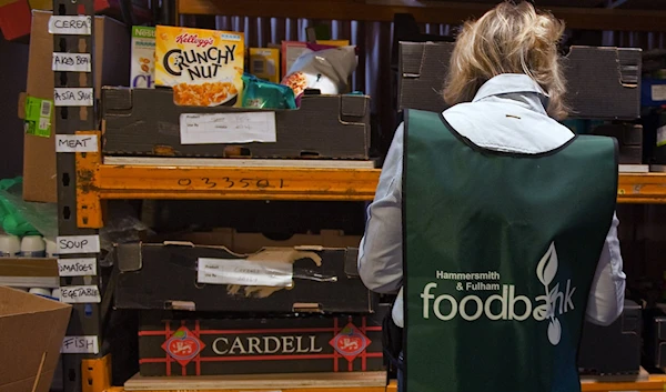 A London food bank © AFP