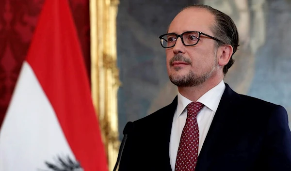 Alexander Schallenberg during his inauguration as Chancellor on October 2021 in Vienna. (Lisa Leutner/AP)