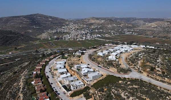 A view of the West Bank illegal Israeli settlement of "Eli", occupied Palestine, Tuesday, Feb. 14, 2023 (AP Photo/Ariel Schalit)