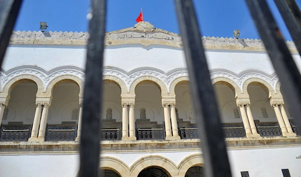 A general view of the Palace of Justice in Tunis, Tunisia, Wednesday, June 8, 2022. (AP)