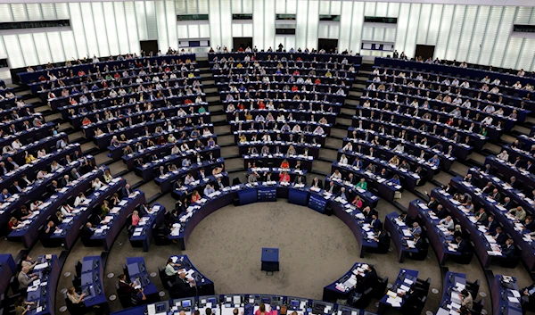 European lawmakers gather to vote at the European Parliament, Wednesday, July 6, 2022 in Strasbourg, eastern France (AP Photo/Jean-Francois Badias)