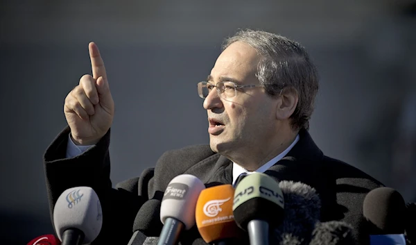 Syria's Foreign Minister Faisal Mekdad (AP)