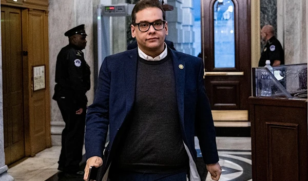 Rep. George Santos, R-N.Y., arrives for a vote at the Capitol. (Reuters)