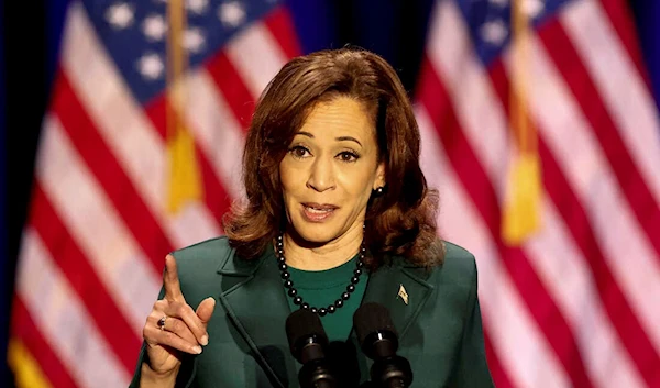 VP Kamala Harris in Florida during a speech in January 2023 (AFP)