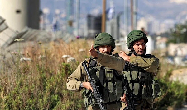 Israeli occupation forces, near Nablus in the occupied West Bank on May 17, 2022 (AFP)