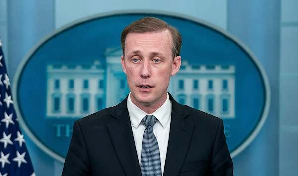 US National Security Advisor Jake Sullivan speaking in May 2022 at the White House (AFP)