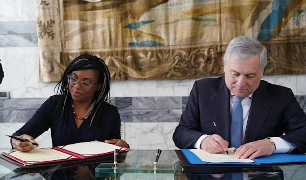 UK Business and Trade Secretary Kemi Badenoch and Italian Minister for Foreign Affairs and International Cooperation and Deputy Prime Minister Antonio Tajani (Department of International Trade).